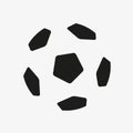 Football icon in flat style. Vector Soccer ball. Sport object for you design projects Royalty Free Stock Photo